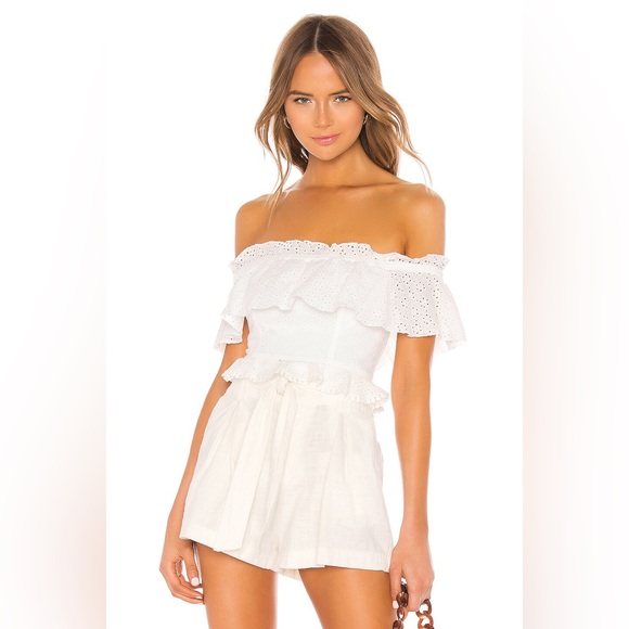 MAJORELLE Tops - Majorelle - White Julianne Top